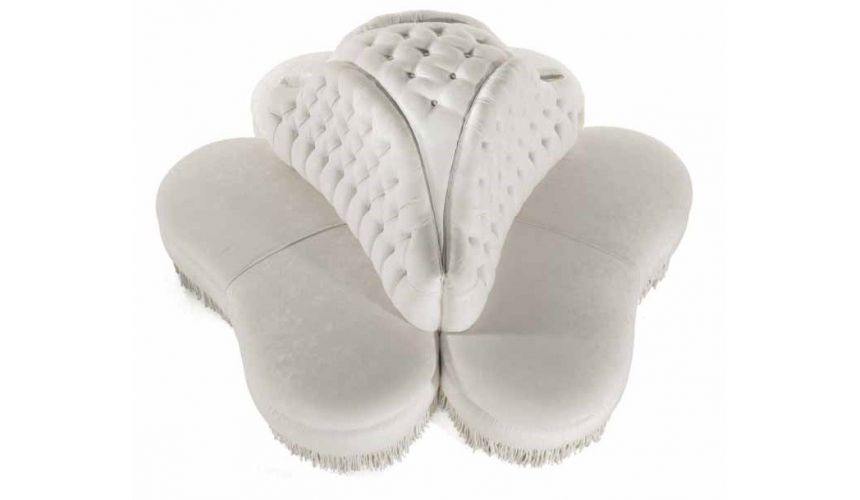 SETTEES, CHAISE, BENCHES Stunning and Chic First Snow Circular Sofa