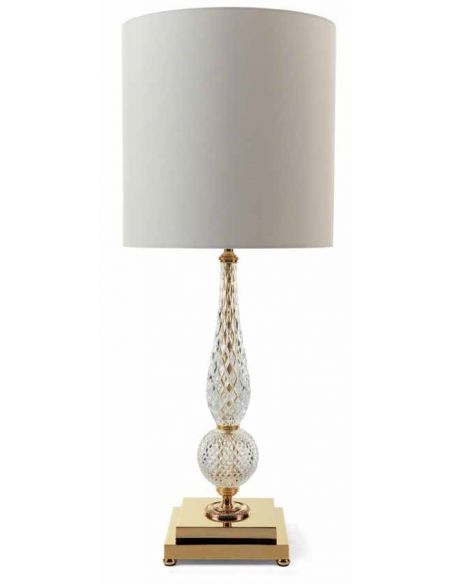 Luxurious Crystal Clear Lamp Set