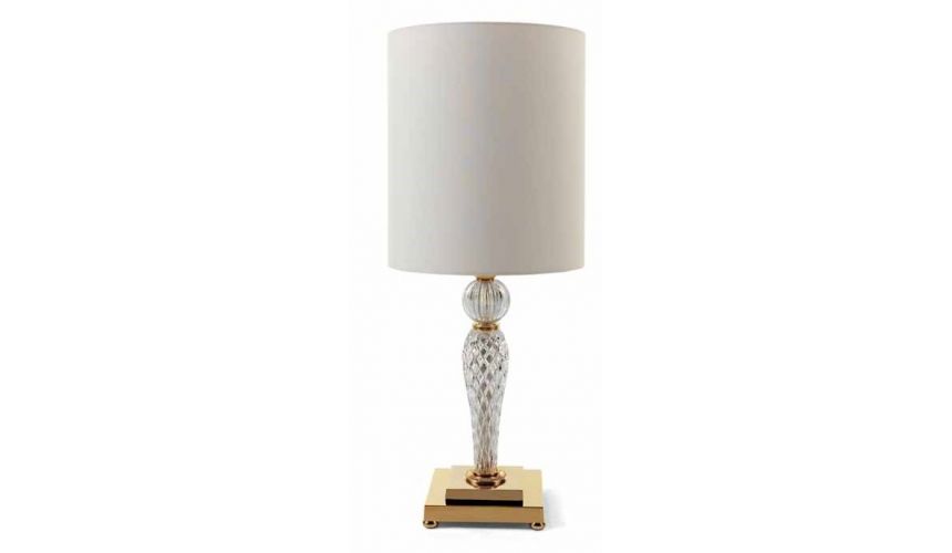 Table Lamps Luxurious Crystal Clear Lamp Set