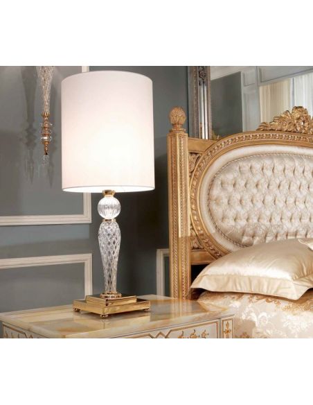 Table Lamps Luxurious Crystal Clear Lamp Set