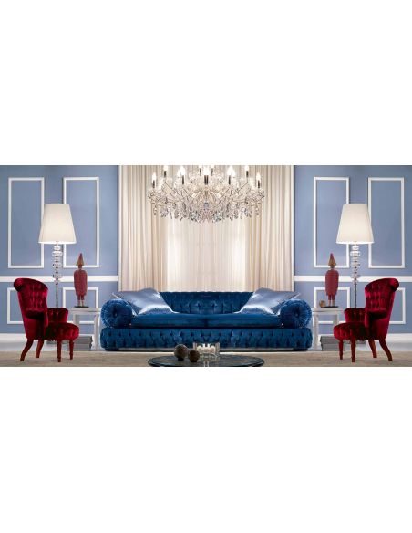 SOFA, COUCH & LOVESEAT Royal Sapphire and Rich Ruby Living Room Furniture Set
