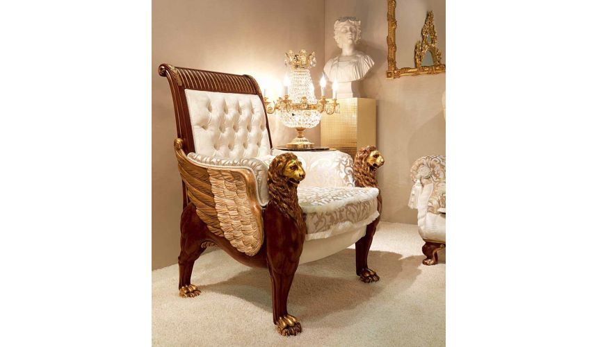 SOFA, COUCH & LOVESEAT High End Griffins in the Clouds Living Room Furniture Set