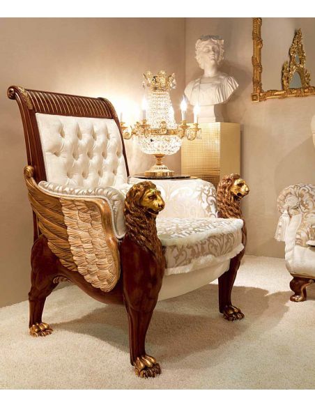 SOFA, COUCH & LOVESEAT High End Griffins in the Clouds Living Room Furniture Set