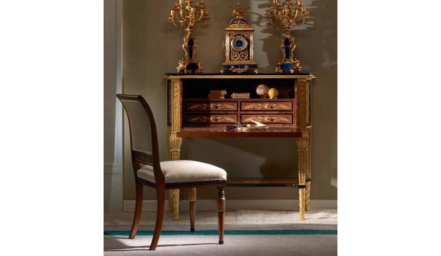 CHAIRS, Leather, Upholstered, Accent Gorgeous Birds of Color Furniture Set