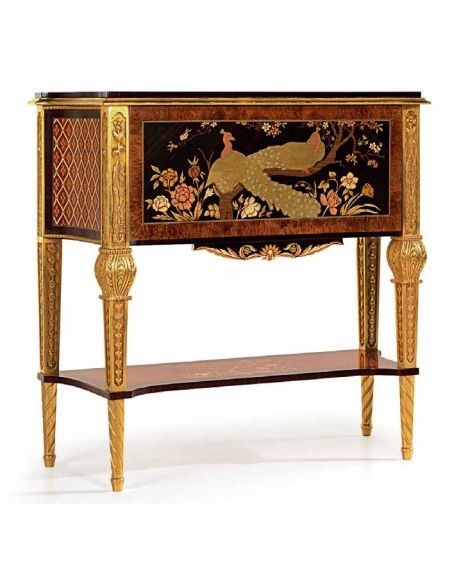 CHAIRS, Leather, Upholstered, Accent Gorgeous Birds of Color Furniture Set