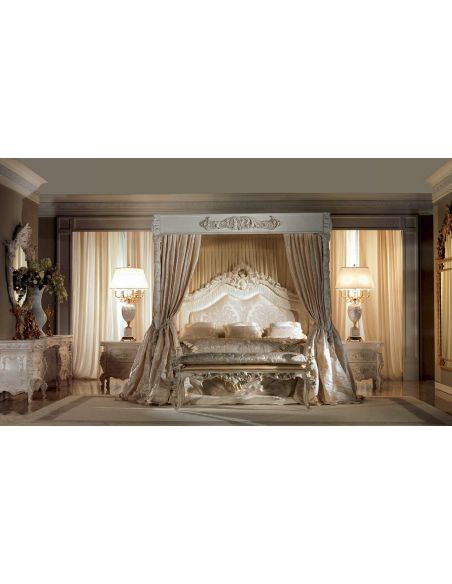 Queen and King Sized Beds Gorgeous Artemis Moonlight Ivory Bedroom Furniture Set