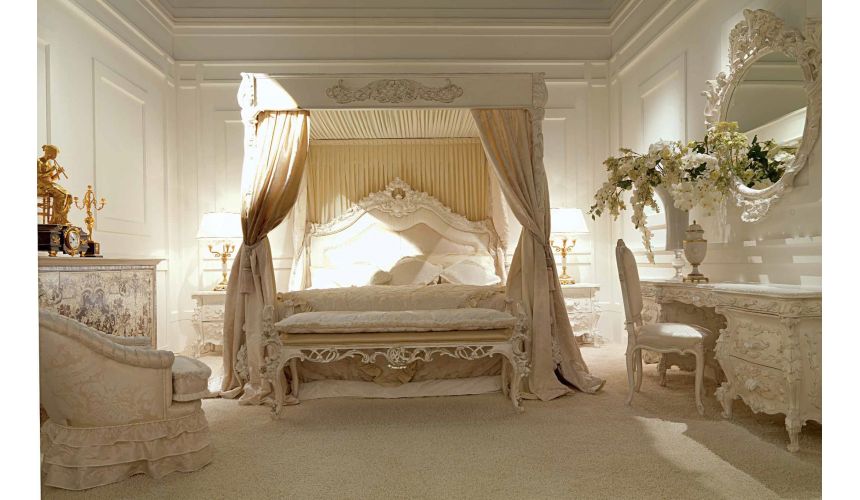 Queen and King Sized Beds Gorgeous Artemis Moonlight Ivory Bedroom Furniture Set