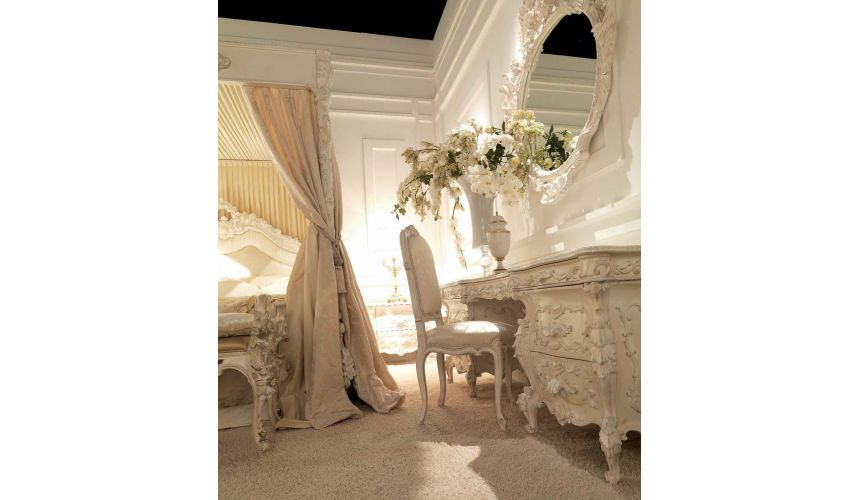 Queen and King Sized Beds Gorgeous Artemis Moonlight Ivory Bedroom Furniture Set