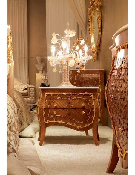 Queen and King Sized Beds Stunning Amber Swirl Bedroom Furniture Set
