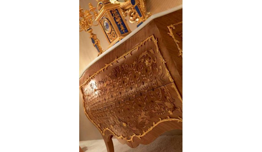 Queen and King Sized Beds Stunning Amber Swirl Bedroom Furniture Set