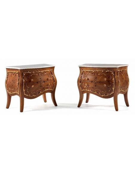 Queen and King Sized Beds Stunning Amber Swirl Bedroom Furniture Set
