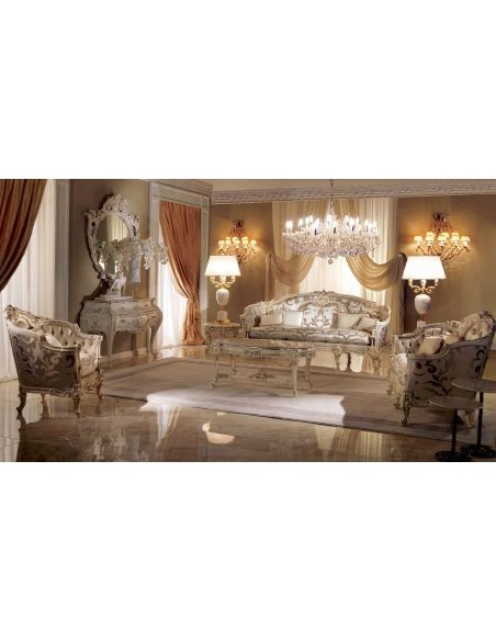 SOFA, COUCH & LOVESEAT High End Moonlight Lotus Living Room Furniture Set