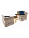 CHAIRS, Leather, Upholstered, Accent Gorgeous Gray Skies and Honey Furniture Set