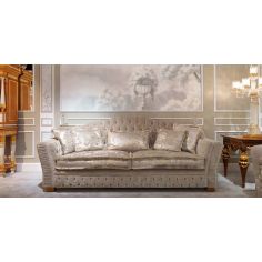 SOFA, COUCH & LOVESEAT Luxurious Soft and Plush Golden Grey Sofa 2