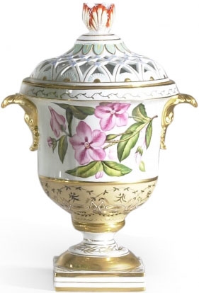 Decorative Accessories Devlin Pierced Urn in Floral Design