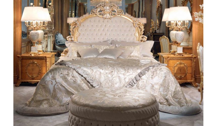 Queen and King Sized Beds Elegant Forest Silver Snow Bedroom Furniture Set