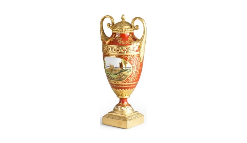 Decorative Accessories Clifton Vase with Gilded Handles