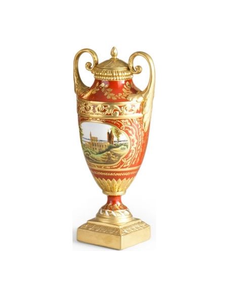 Clifton Vase with Gilded Handles