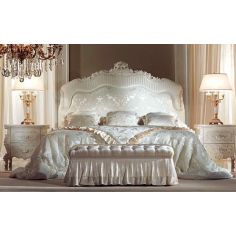 Queen and King Sized Beds Elegant White Dove Bedroom Furniture Set