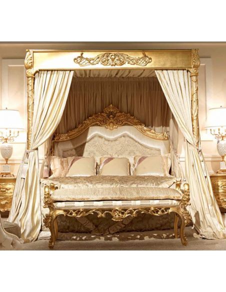 Luxurious Golden Grecian Bedroom Furniture Set