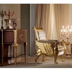 CHAIRS, Leather, Upholstered, Accent Luxurious Eye of Horus Living Room Furniture Set