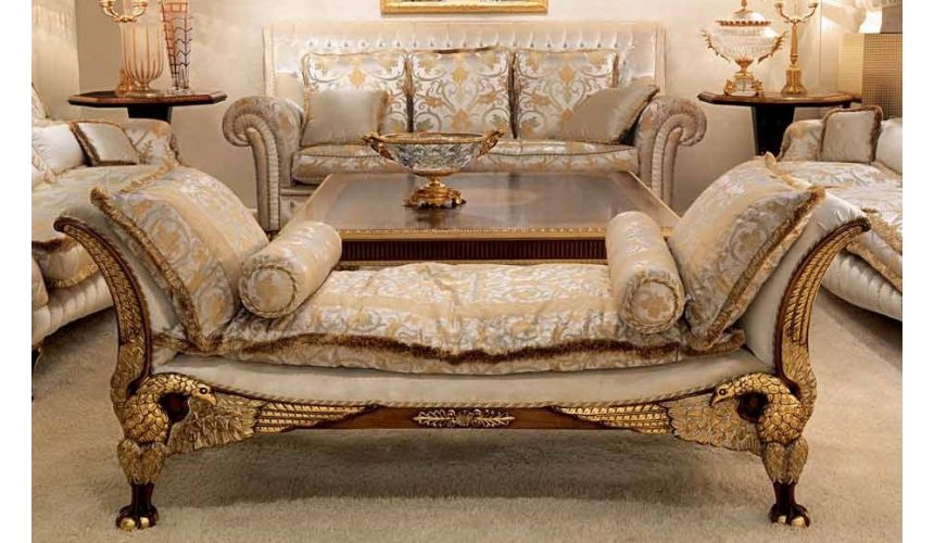 SOFA, COUCH & LOVESEAT Luxurious Cinderella Blue Living Room Furniture Set