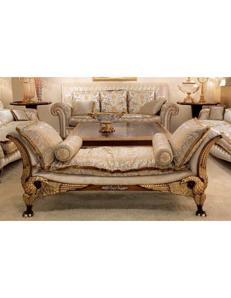 Luxurious Cinderella Blue Living Room Furniture Set 
