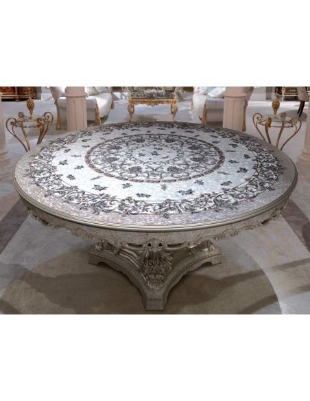 1 Empire Mother of Pearl foyer center table