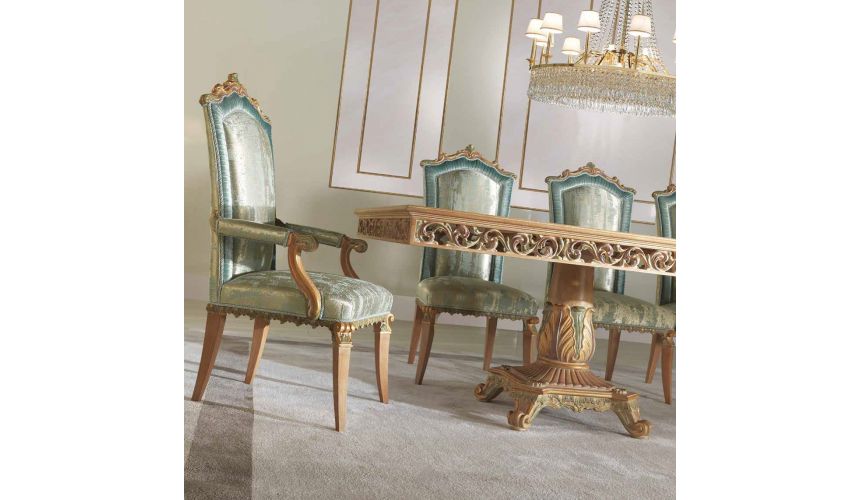 DINING ROOM FURNITURE Elegant Sea Foam and Drift Wood Dining Furniture Set