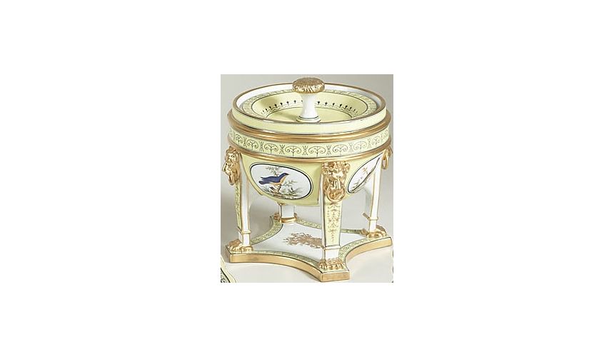 Decorative Accessories Sudbury Footed Urn in Gold Accents