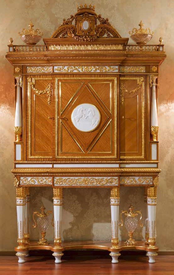 Luxurious King's Chamber Cabinet complete with golden accents