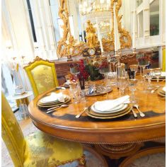 DINING ROOM FURNITURE Luxurious Ginger and Lime Dining Room Furniture Set 2