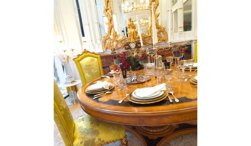 DINING ROOM FURNITURE Luxurious Ginger and Lime Dining Room Furniture Set
