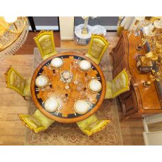 DINING ROOM FURNITURE Luxurious Ginger and Lime Dining Room Furniture Set