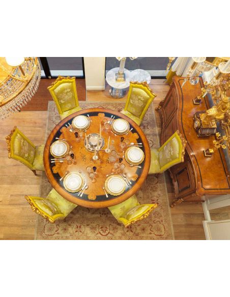 Luxurious Ginger and Lime Dining Room Furniture Set