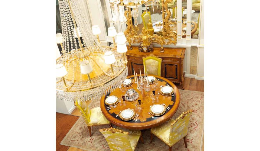 DINING ROOM FURNITURE Luxurious Ginger and Lime Dining Room Furniture Set