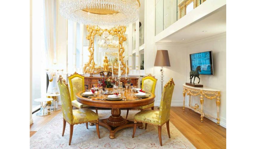 DINING ROOM FURNITURE Luxurious Ginger and Lime Dining Room Furniture Set