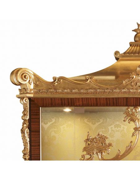 Dining Tables Luxurious White Gold of Winter Furniture Set