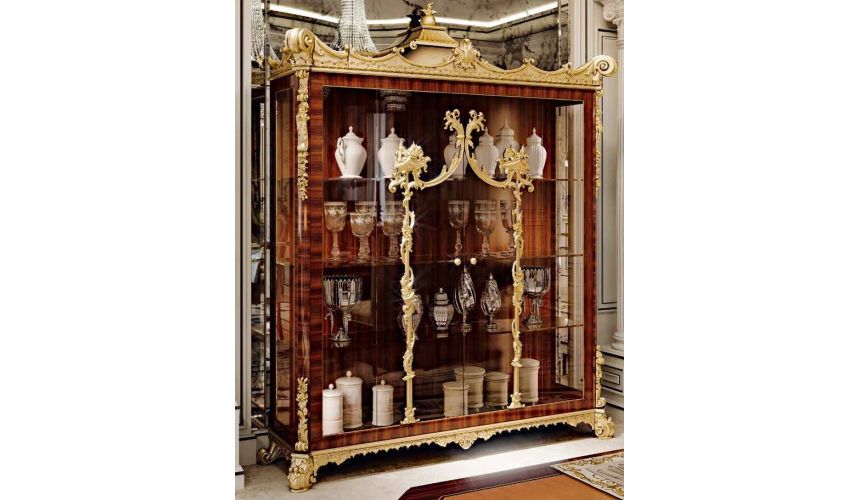 Dining Tables Luxurious White Gold of Winter Furniture Set