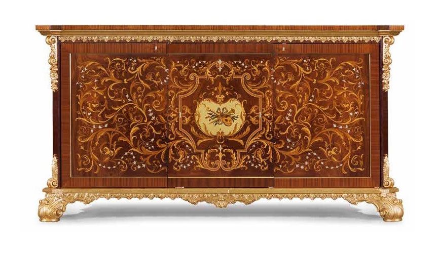 Dining Tables Luxurious White Gold of Winter Furniture Set