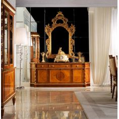 DINING ROOM FURNITURE Luxurious Golden Flames of Fire Furniture Set 2