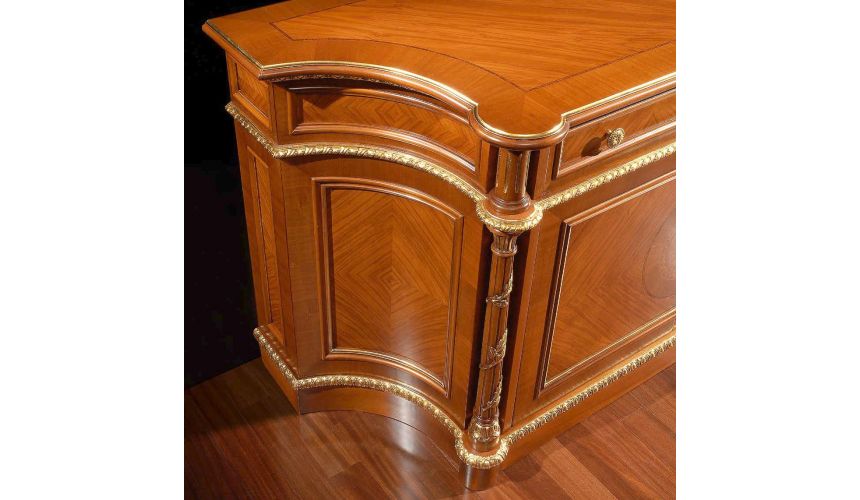 DINING ROOM FURNITURE Luxurious Golden Flames of Fire Furniture Set