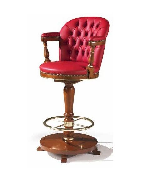 High End Red Hot Embers Bar Stool