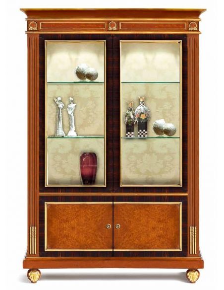 CHAIRS, Leather, Upholstered, Accent High End and Modernized Classic Wooden Furniture Set