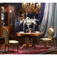 CHAIRS, Leather, Upholstered, Accent High End and Modernized Classic Wooden Furniture Set
