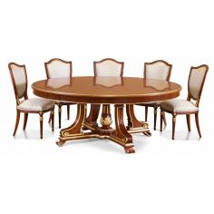 DINING ROOM FURNITURE Deluxe Snow Covered Trees Dining Furniture Set