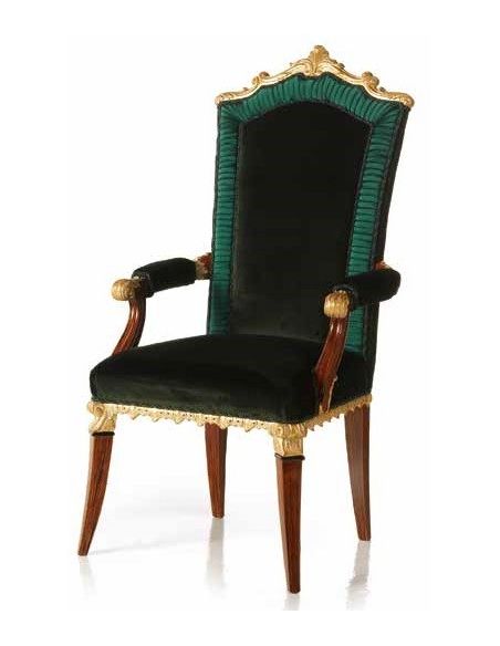 CHAIRS, Leather, Upholstered, Accent Luxurious Thrones of Earth's Jewels Accent Chairs