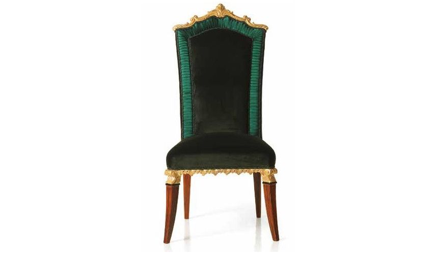 CHAIRS, Leather, Upholstered, Accent Luxurious Thrones of Earth's Jewels Accent Chairs