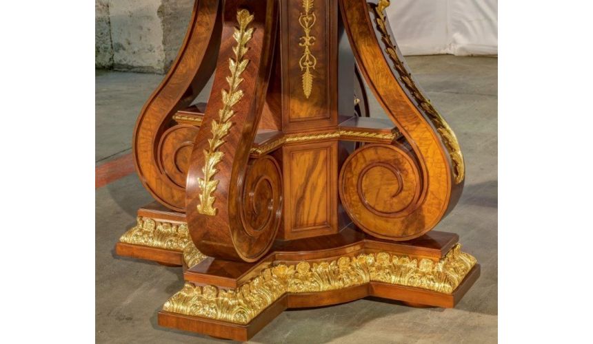 Dining Tables Dining Table with Detailed Images and Golden Patterns from our furniture showpiece collection. 7333