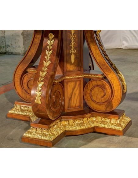 Dining Tables Dining Table with Detailed Images and Golden Patterns from our furniture showpiece collection. 7333